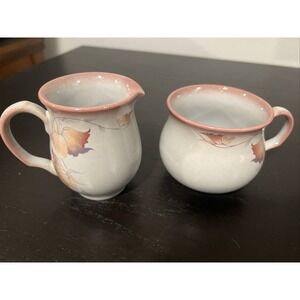 Denby Twilight 4" Milk / Cream Jug  and Open‎ Sugar Bowl